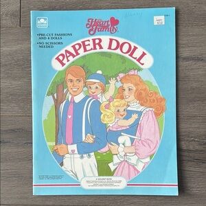 VINTAGE 1985 THE HEART FAMILY MATTEL PAPER DOLL BOOK PAPER DOLLS UNUSED UNCUT
